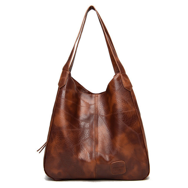 Vintage PU Leather Handbag For Women