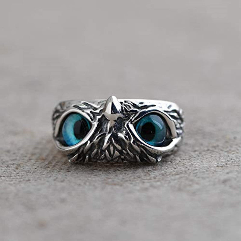 Adjustable  Owl Alloy Ring