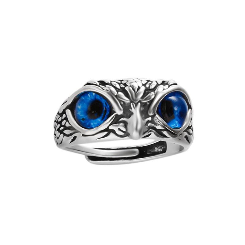 Adjustable  Owl Alloy Ring